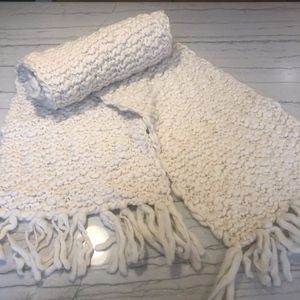 Wool Hand Knit Wrap